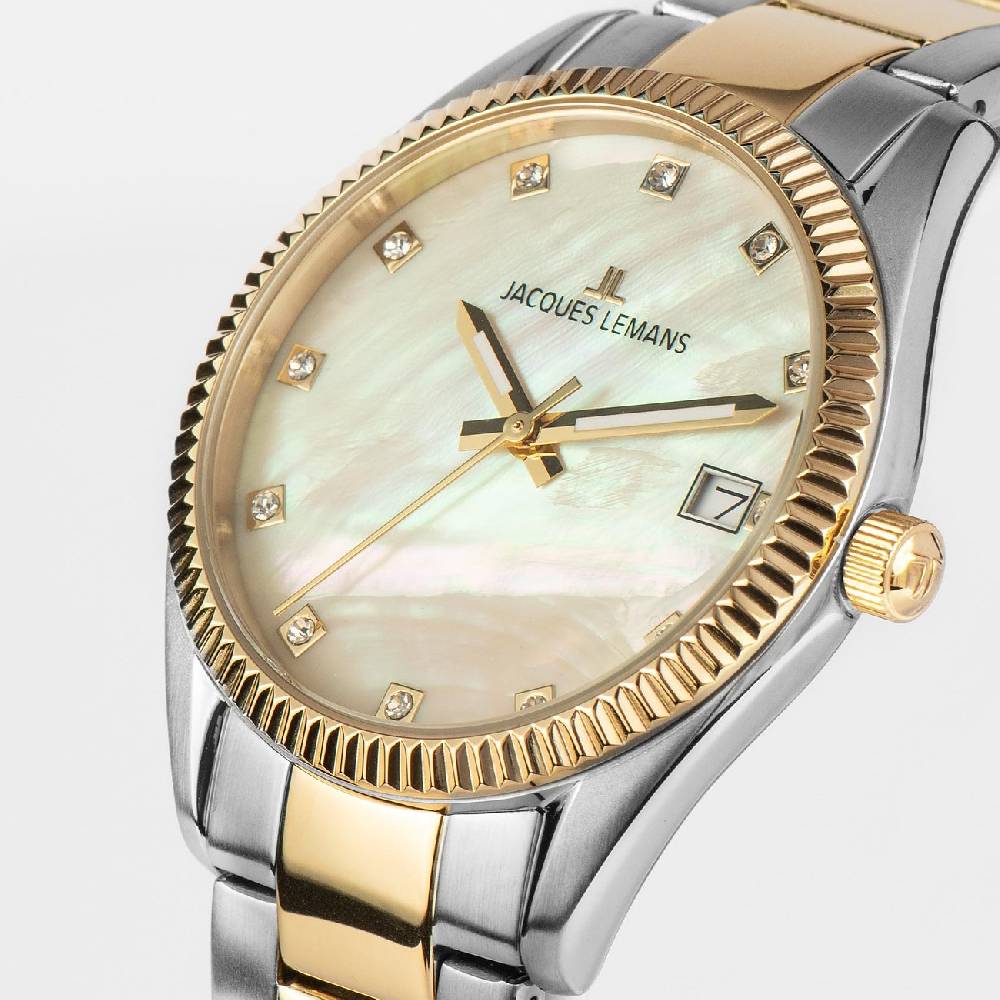 Jacques Lemans Damenuhr Derby 50-4L Riesige Ersparnisse