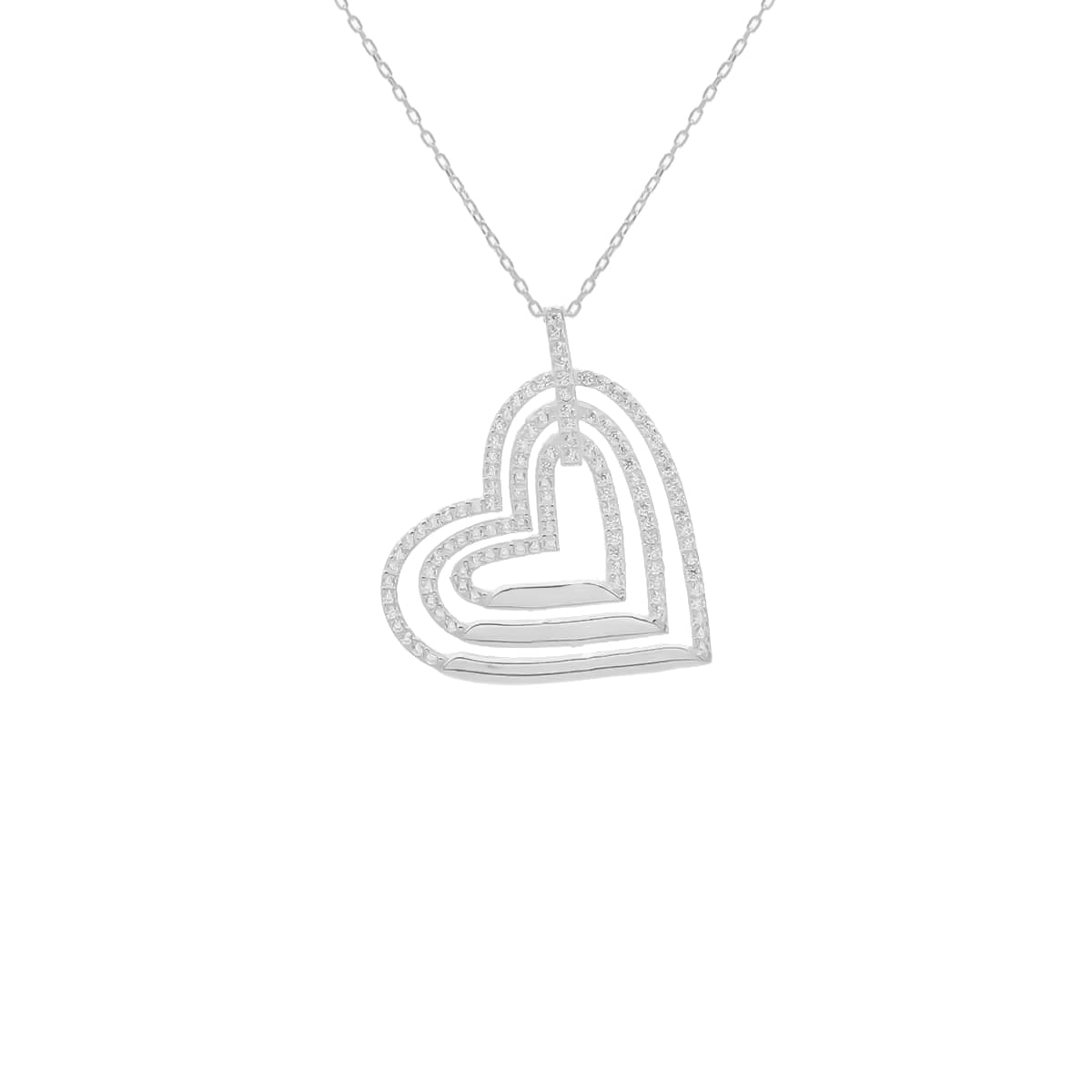Kardelen Herz 3er Gravur Kette - 925 SILBER Günstiger Verkauf