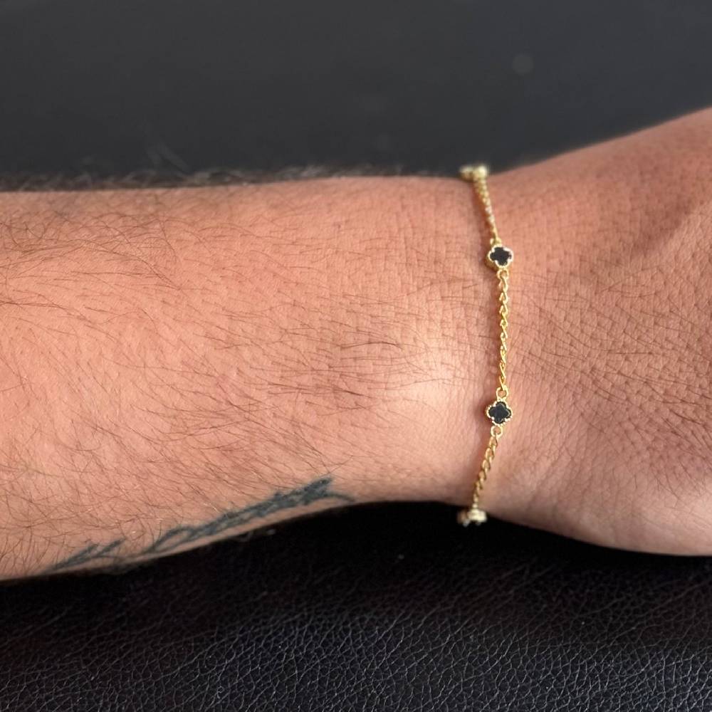 Kardelen MINIMAL KLEE GOURMET ARMKETTE - 925 SILBER Sonderangebot