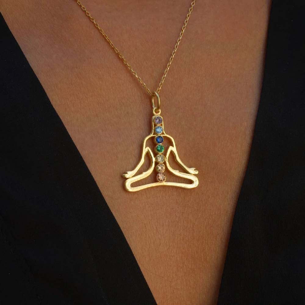 Kardelen CHAKRA NECKLACE - 925 SILBER Rabatt