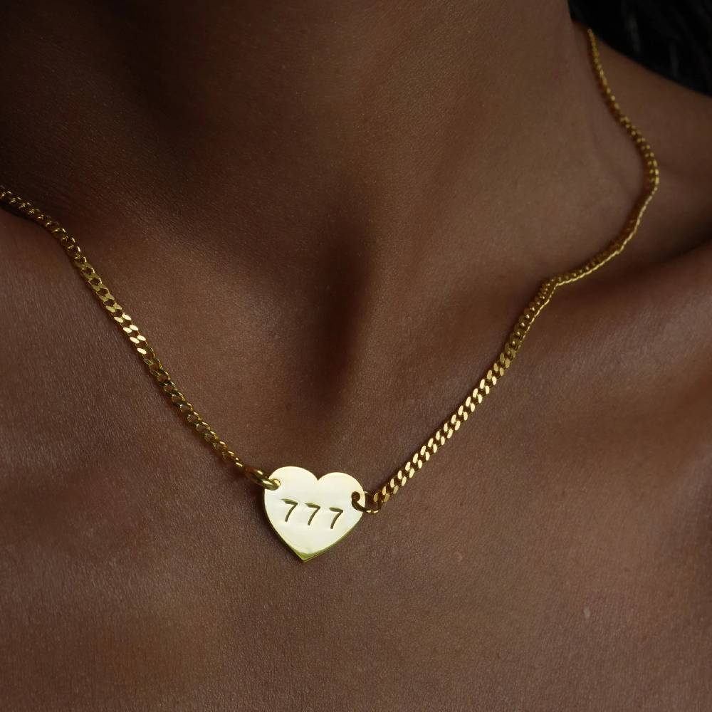 Kardelen CUBAN HEART NECKLACE - 925 SILBER Begrenztes Angebot