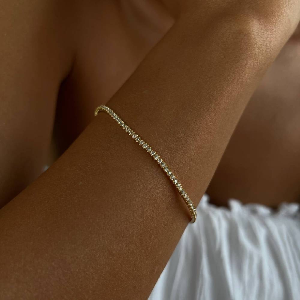 Kardelen Iced-Out Armband - 925 SILBER Exklusive Angebote