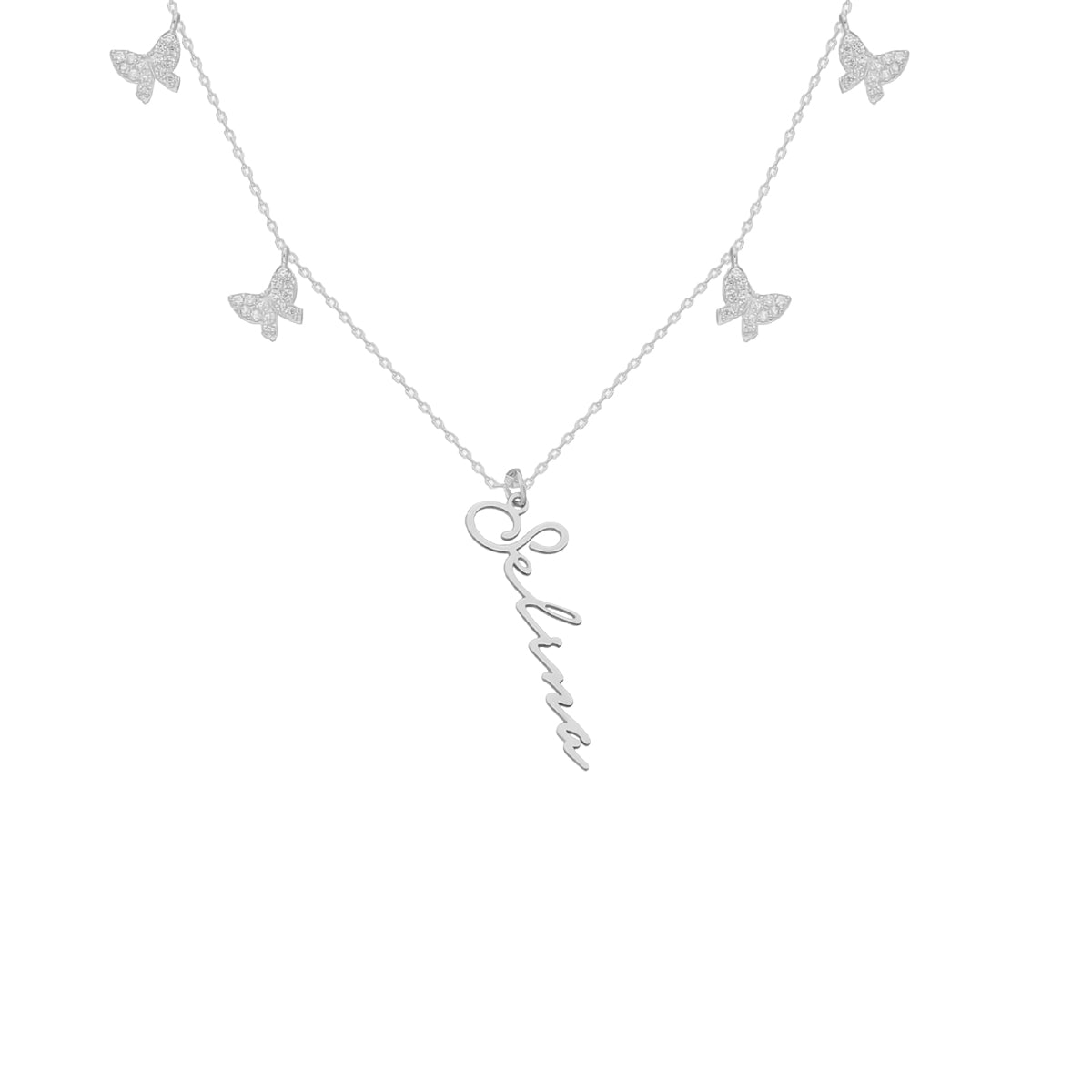 Kardelen Butterfly x Signatur Kette - 925 SILBER Blitzangebot