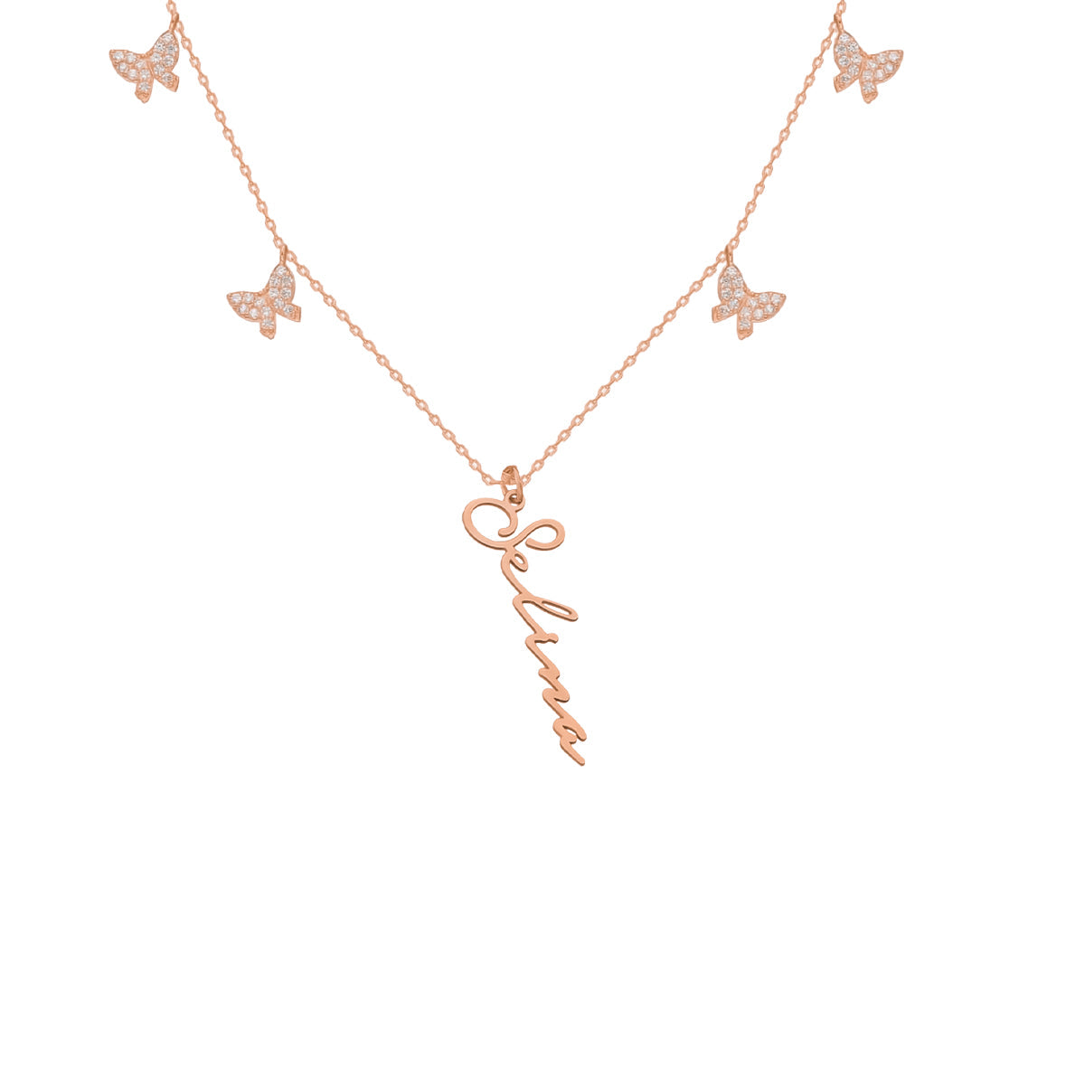 Kardelen Butterfly x Signatur Kette - 925 SILBER Blitzangebot