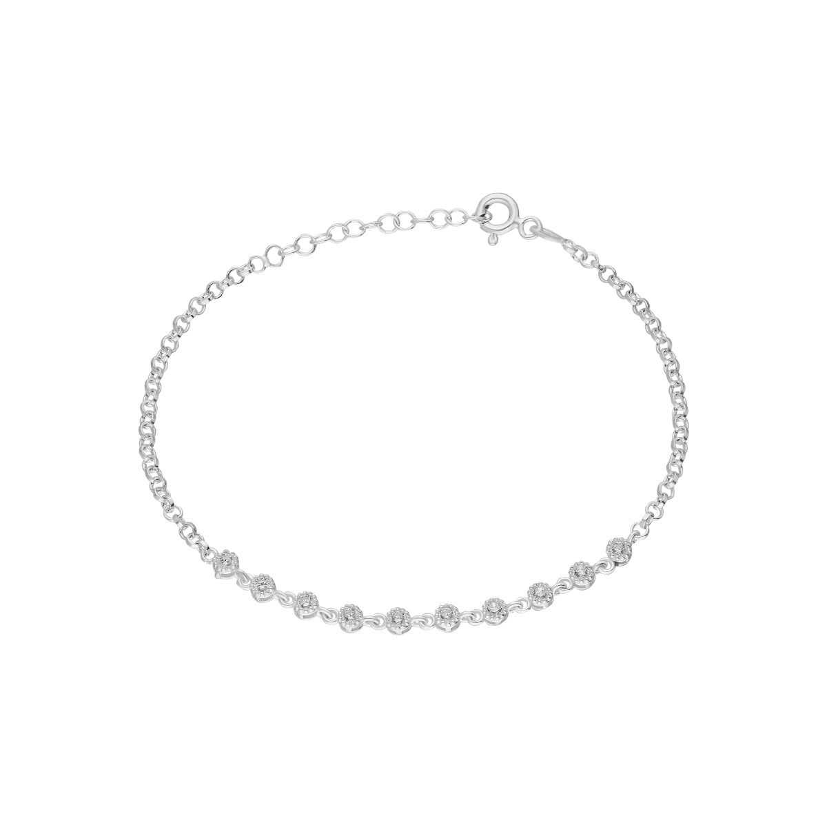 Kardelen Voll Stein Armkette - 925 SILBER Neuheiten