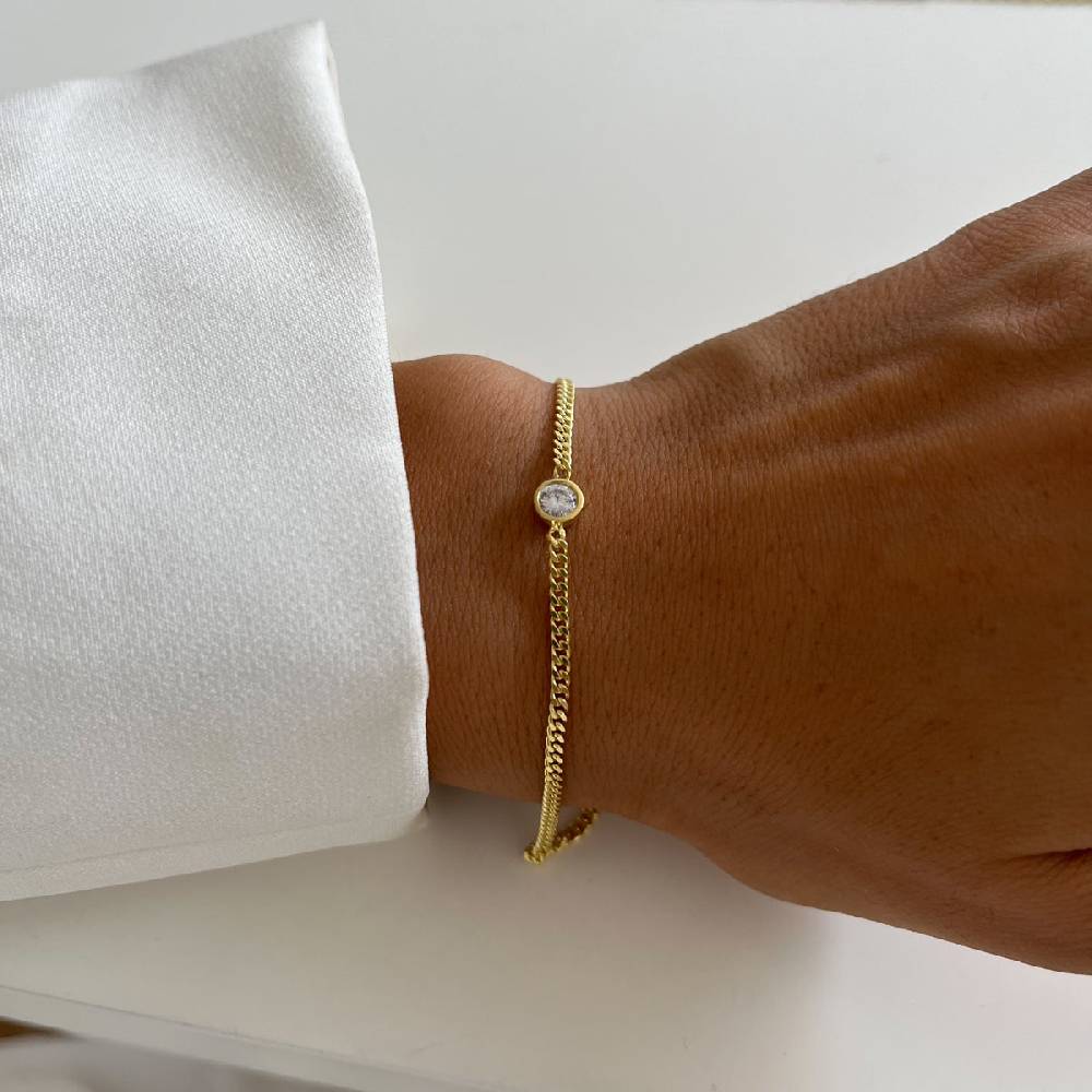 Kardelen Solitaire Armkette - 925 SILBER Saisonale Angebote