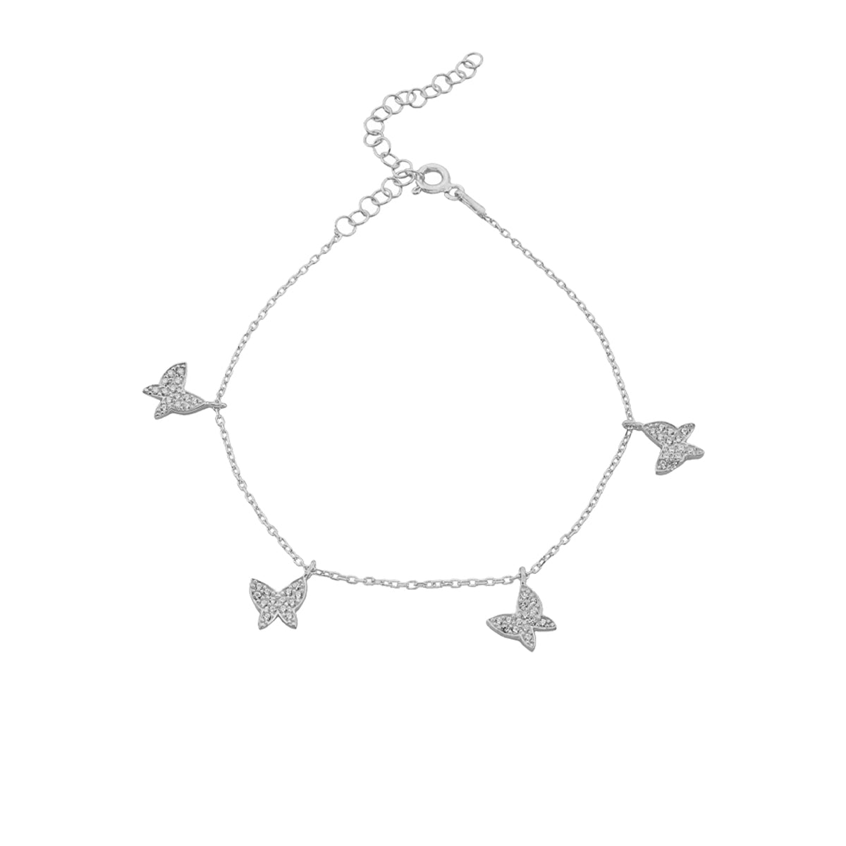 Kardelen Butterfly Armkette - 925 SILBER Tägliche Deals