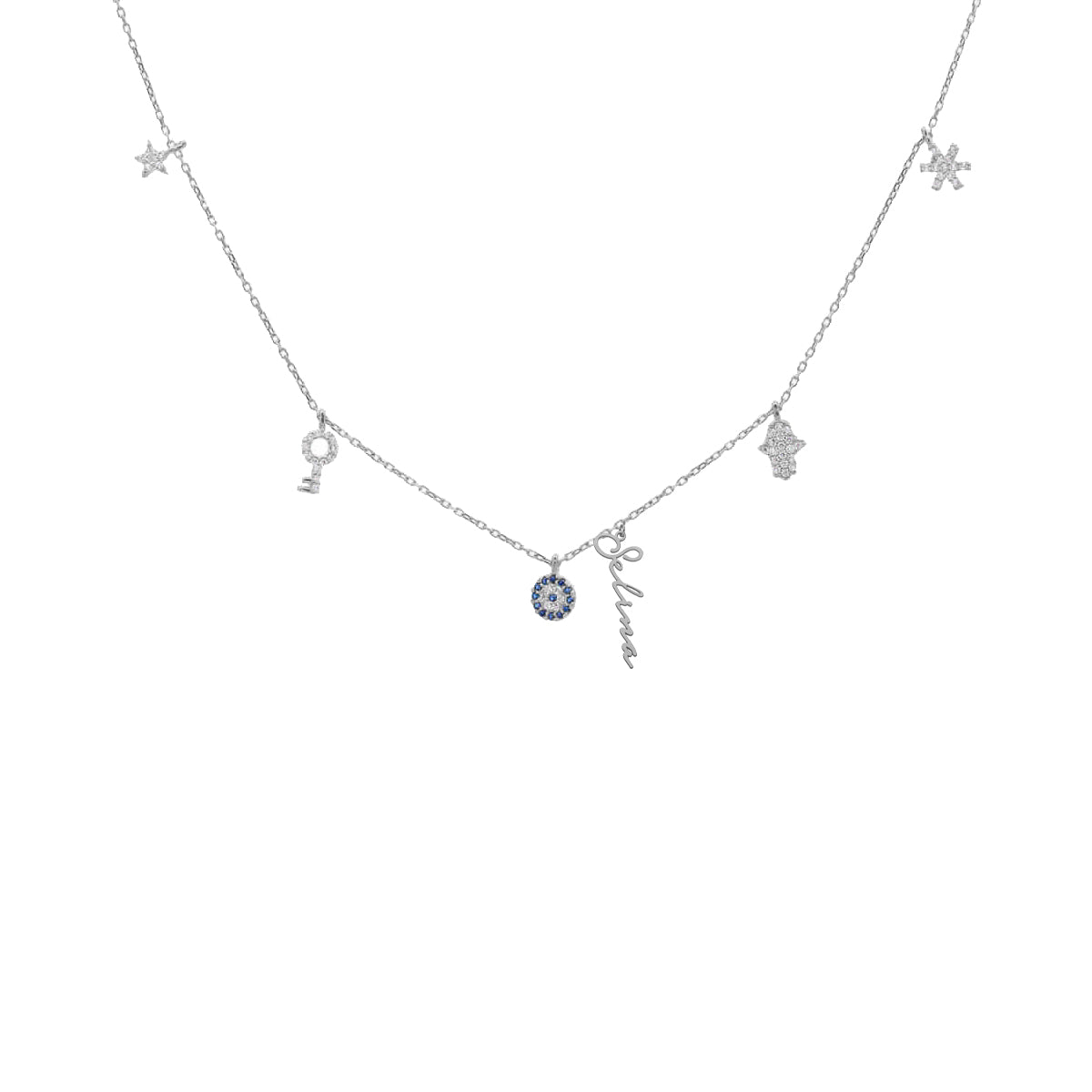 Kardelen Charm Signatur Halskette - 925 SILBER Kostenlose Rückgabe