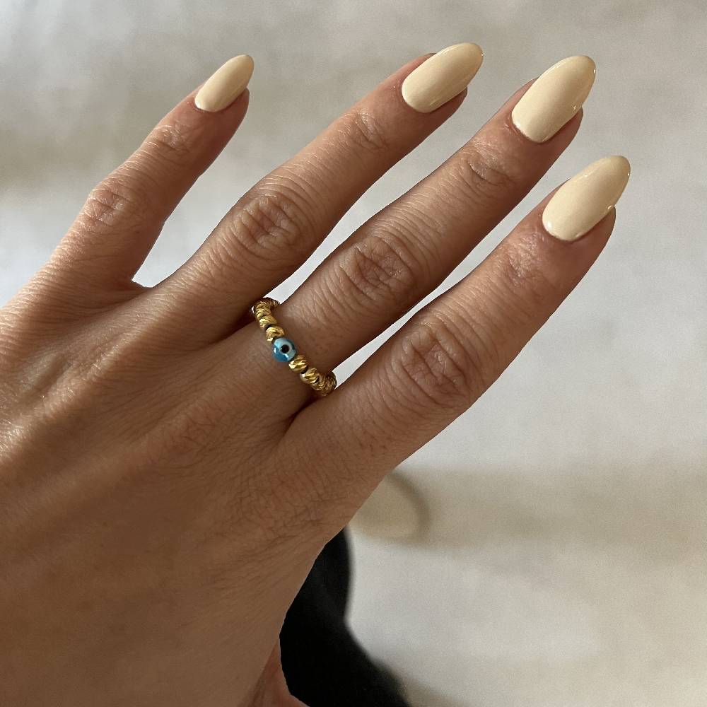 Kardelen Dorica Nazar Ring - 925 SILBER Riesige Rabatte