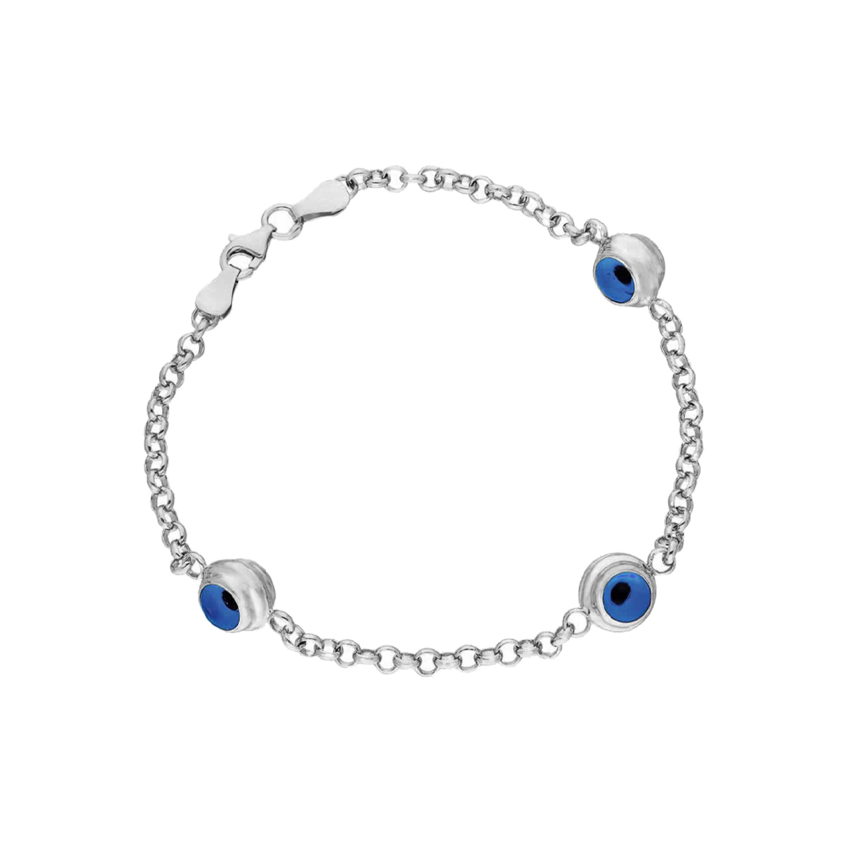 Kardelen 3er Nazar Armkette - 925 SILBER Sonderangebot