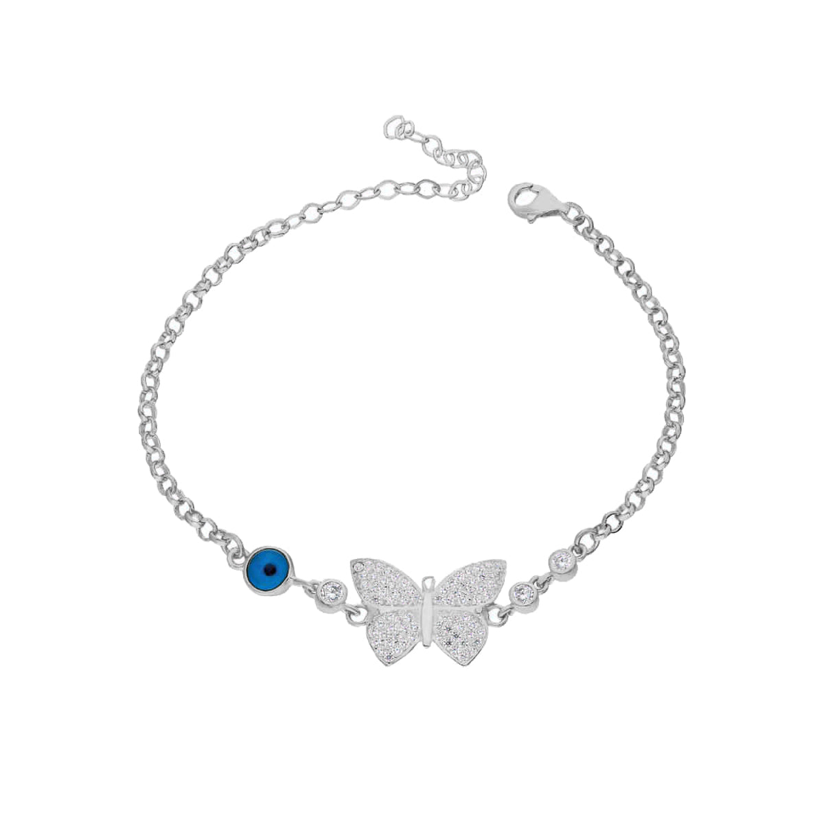 Kardelen Butterfly Nazar Armkette - 925 SILBER Günstig kaufen
