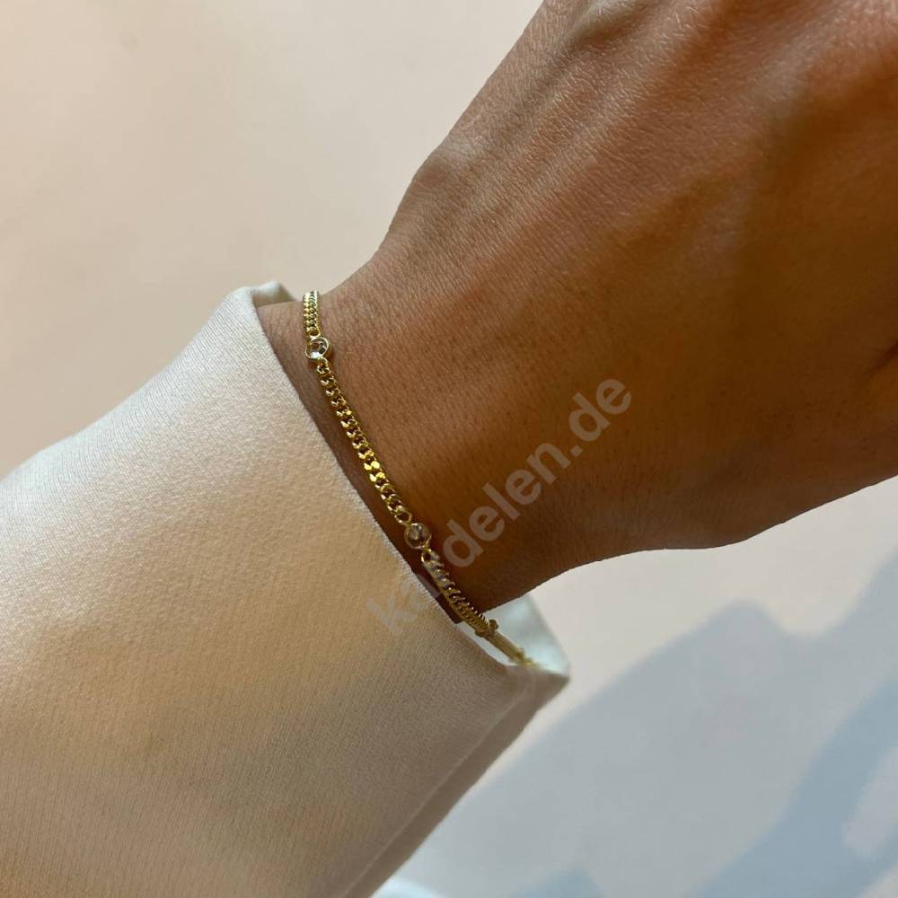 Kardelen 5 STEIN ARMKETTE - 925 SILBER Großer Ausverkauf