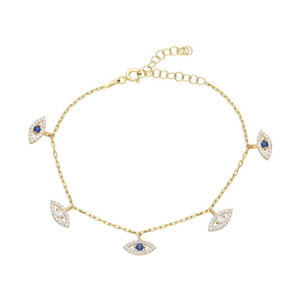 Kardelen Nazar Charm Armkette - 925 SILBER Black Friday