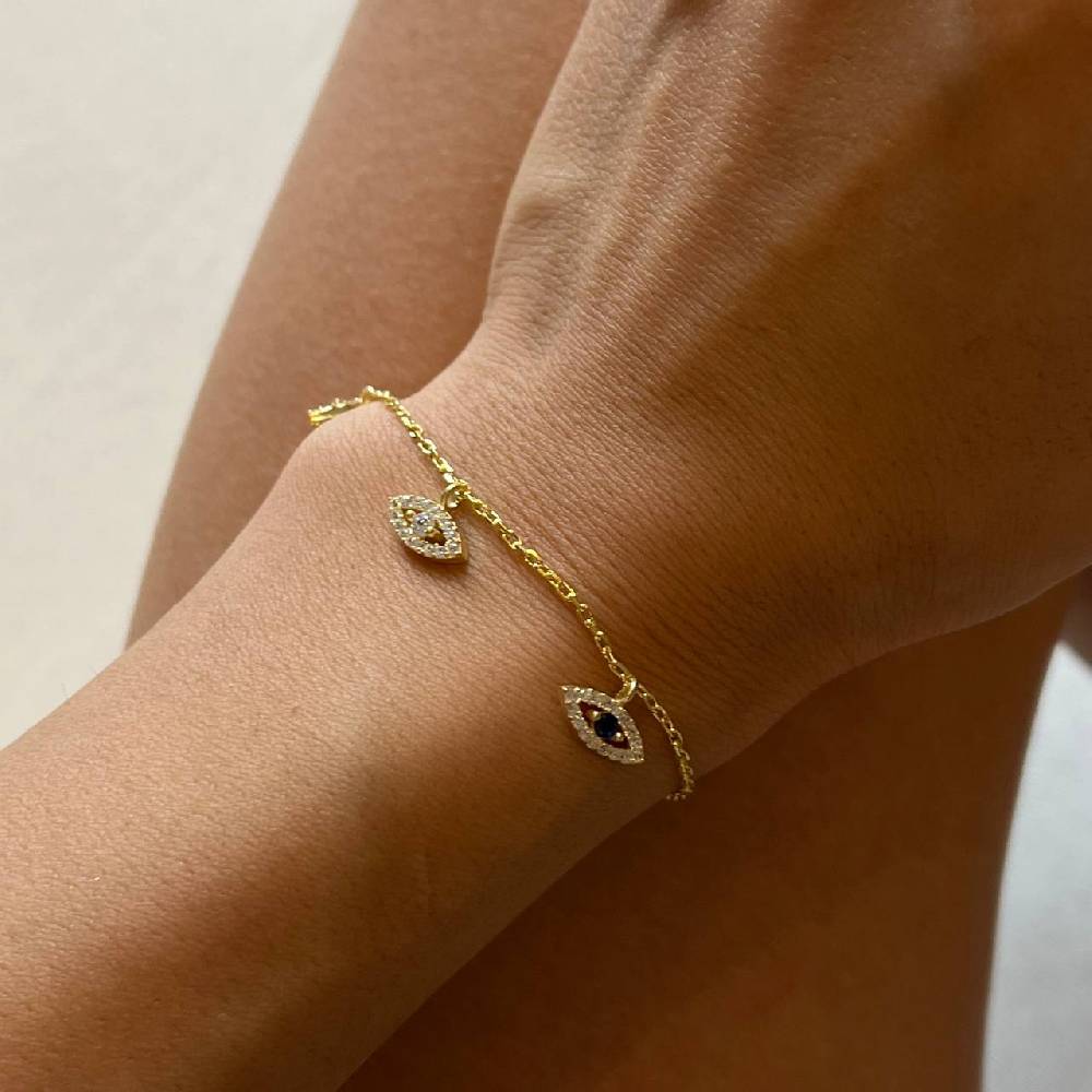 Kardelen Nazar Charm Armkette - 925 SILBER Black Friday