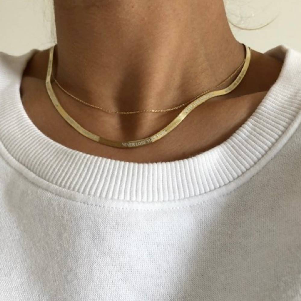 Kardelen 925 SILBER SNAKE CHAIN HALSKETTE Tägliche Deals