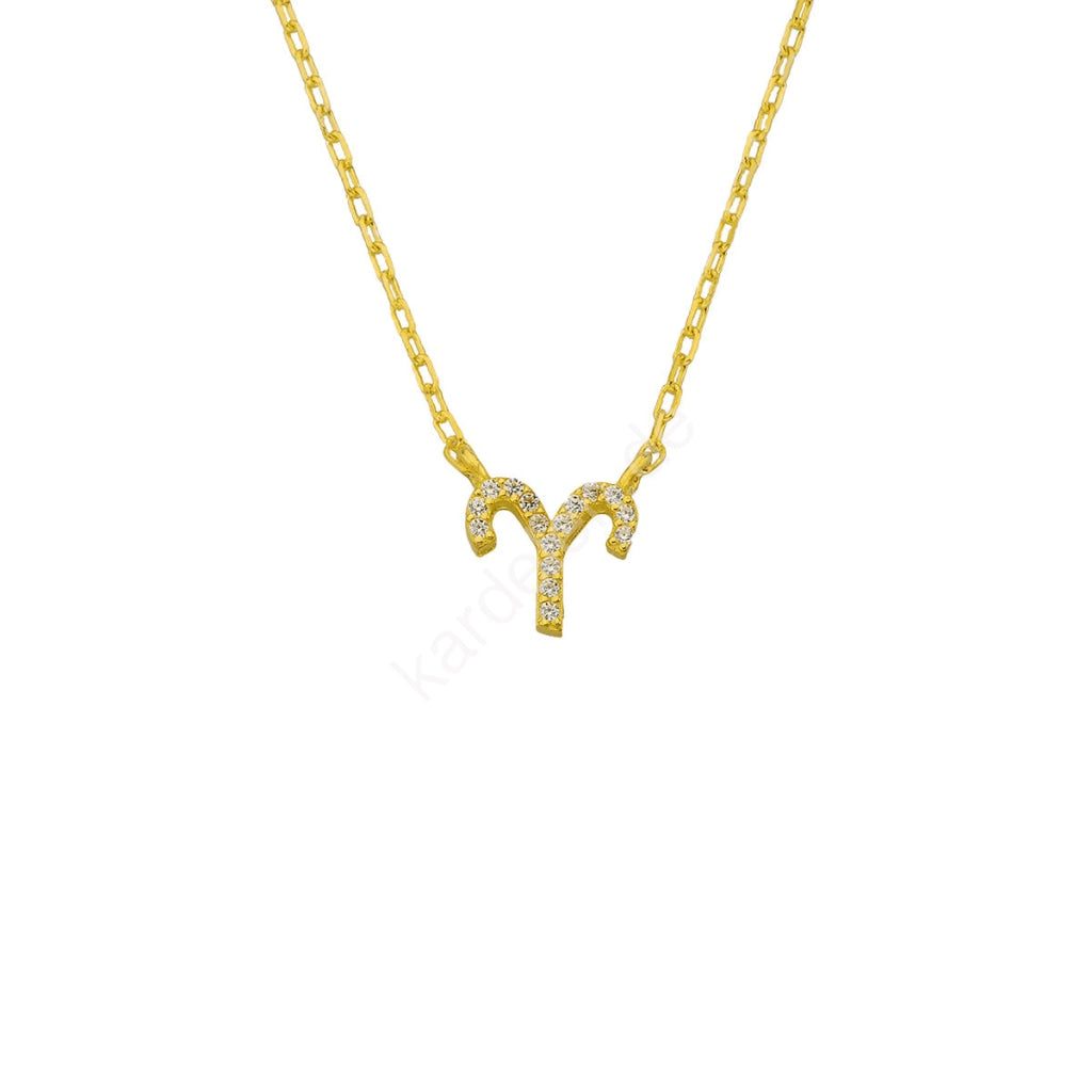 Kardelen STERNZEICHEN ZIRKONIA HALSKETTE - 925 SILBER Zeitbegrenzte Promotion