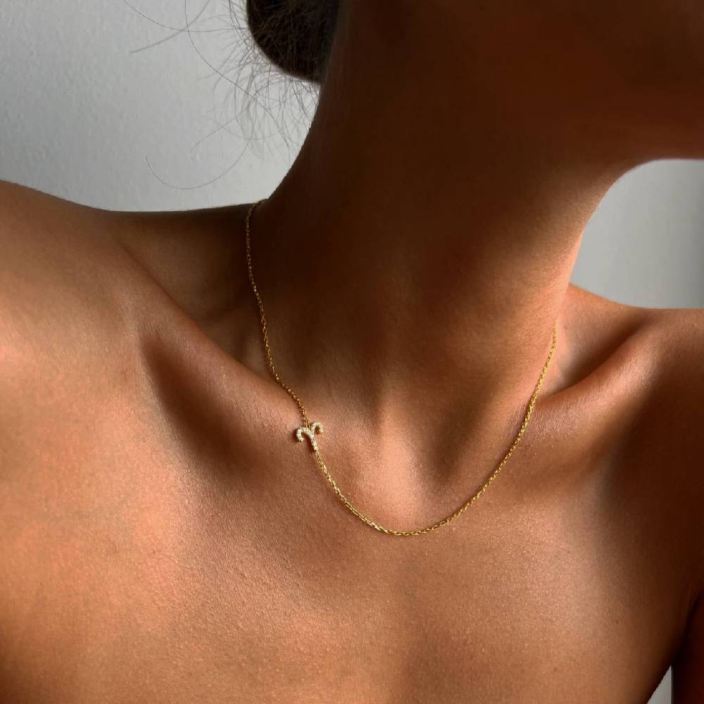 Kardelen STERNZEICHEN NECKLACE - 925 SILBER Sonderangebot der Fabrik