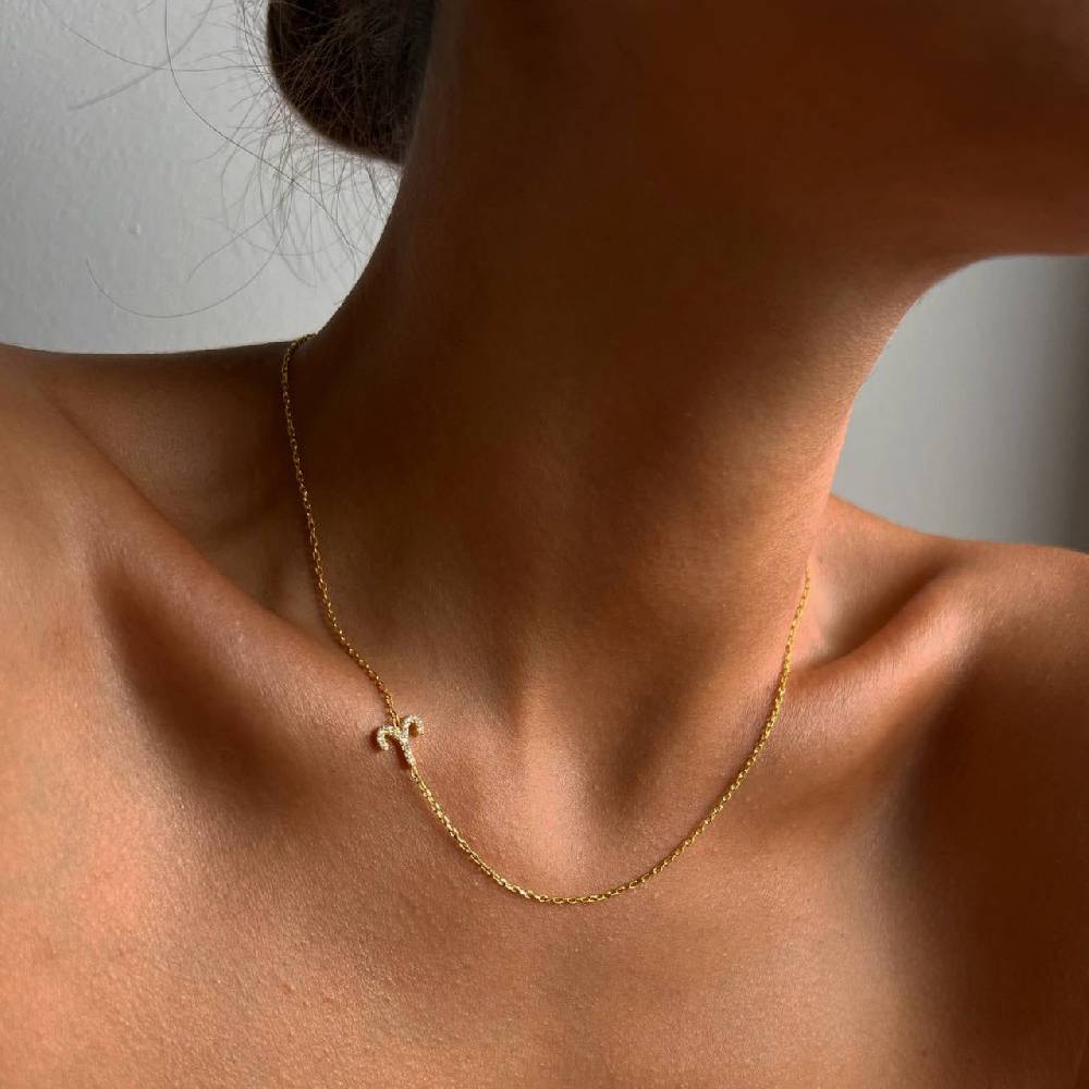 Kardelen STERNZEICHEN NECKLACE - 925 SILBER Sonderangebot der Fabrik
