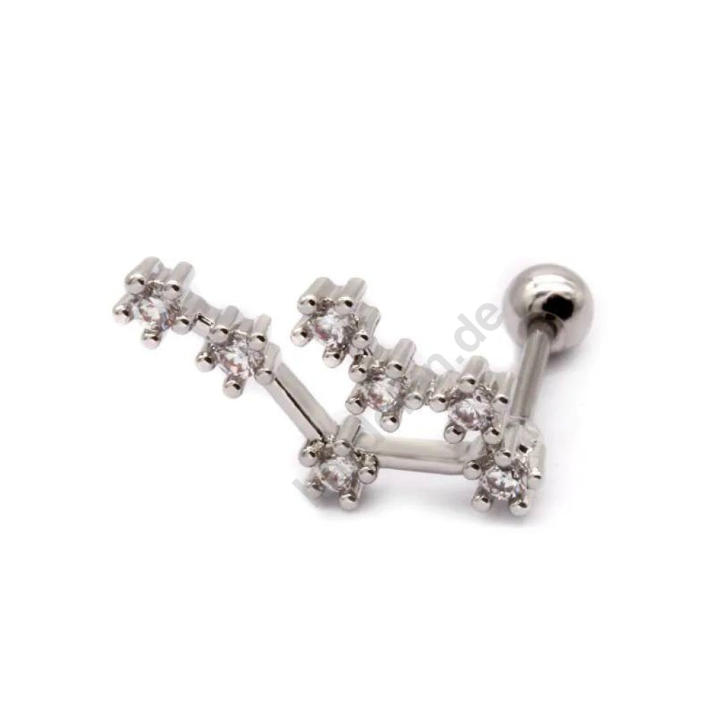 Kardelen STERNZEICHEN ZIRKONIA PIERCING - 925 SILBER Discount Store für neue Produkte