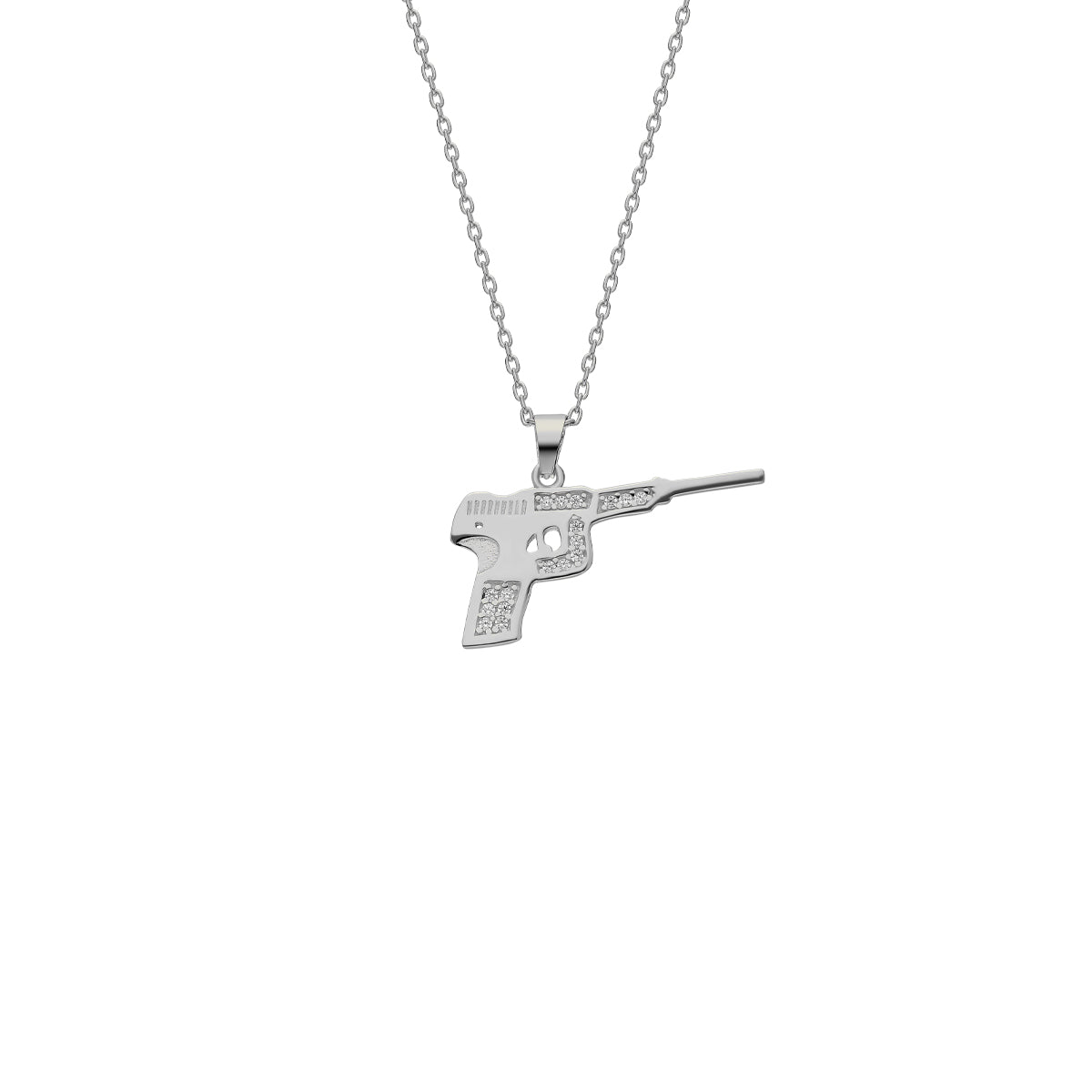 Kardelen Pistole Kette mit Zirkonia - 925 SILBER Limitierter Zeitrabatt