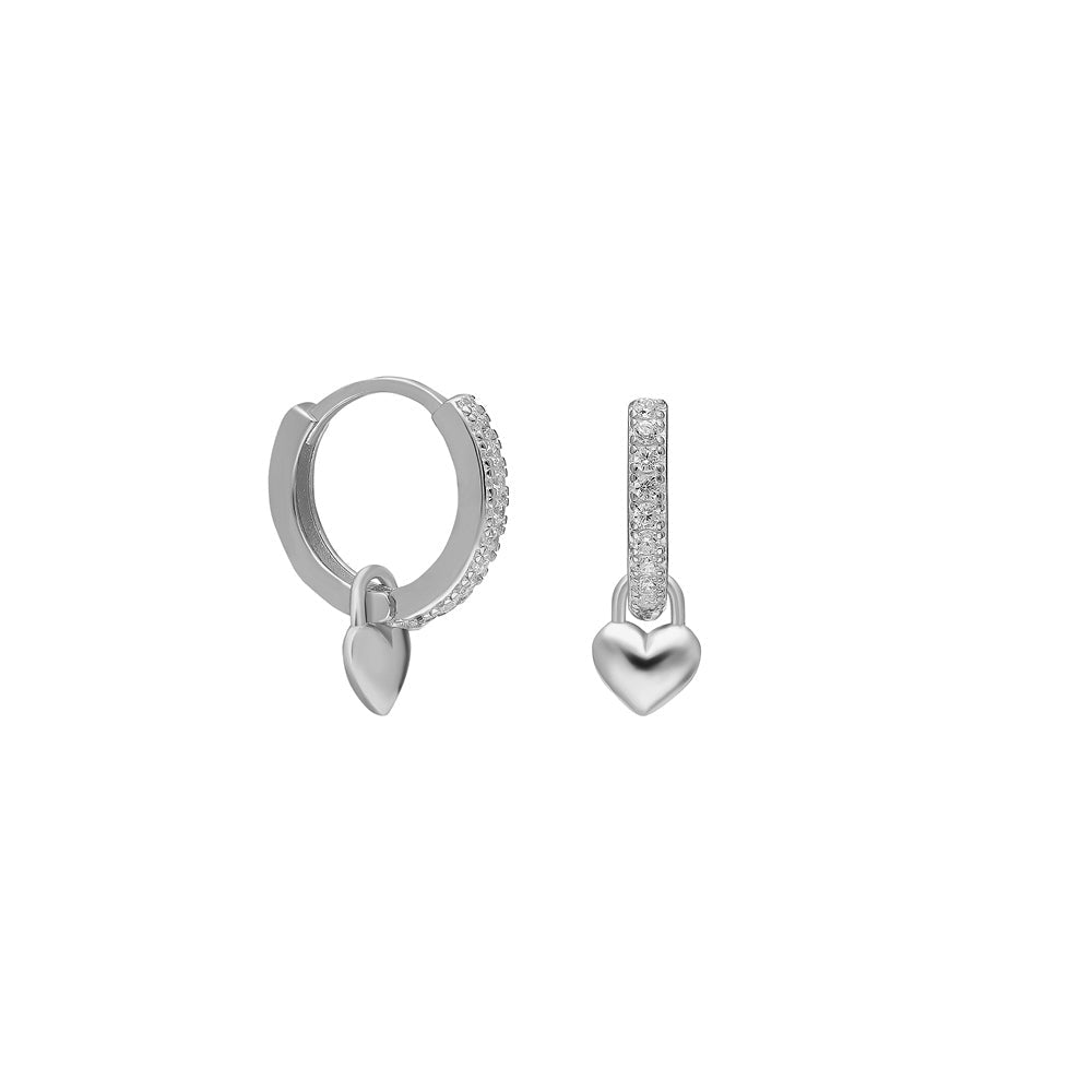 Kardelen Zirkonia babes Herz Ohrringe - 925 SILBER Günstig kaufen