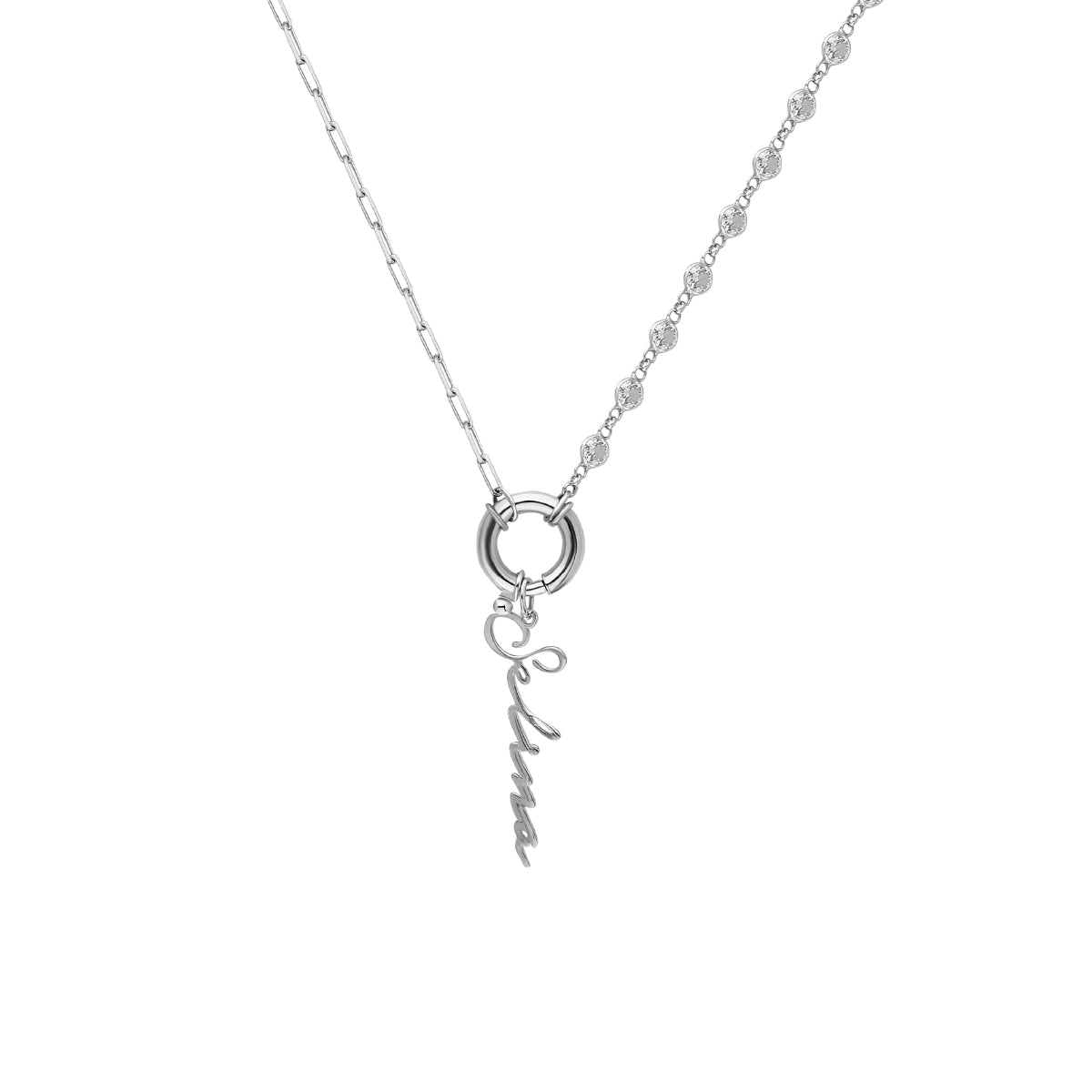Kardelen Chain Design Diamond Halskette Basic Signatur - 925 SILBER Großer Ausverkauf