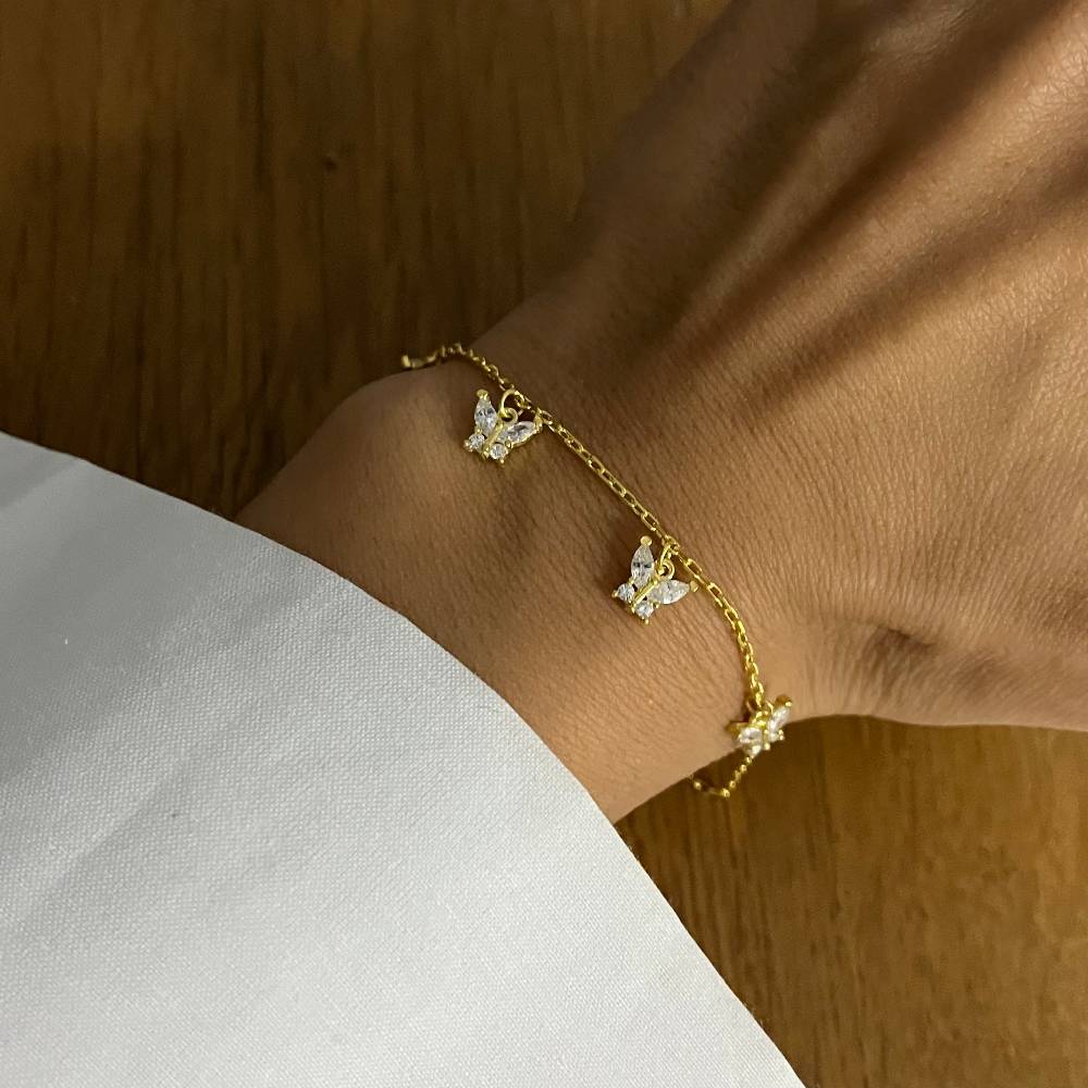 Kardelen Mini Butterfly Armband - 925 SILBER Muttertagsangebot
