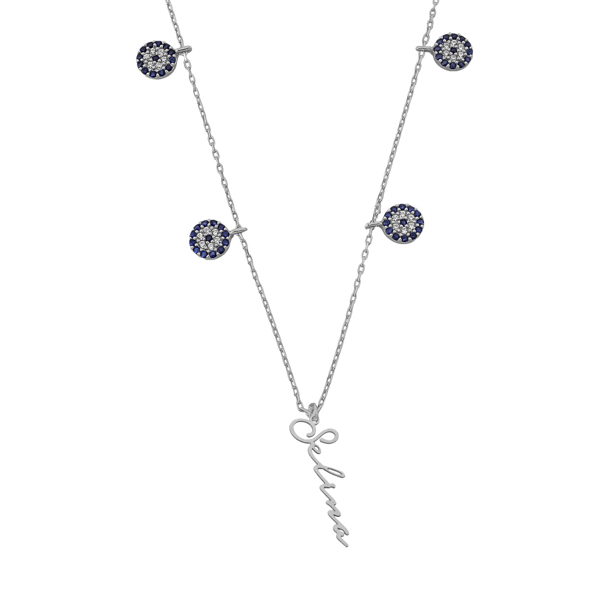 Kardelen Nazar x Signatur Kette - 925 SILBER Heißer Verkauf
