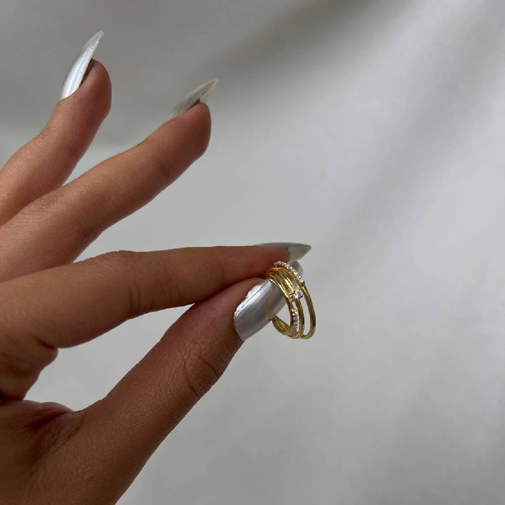 Kardelen Trois Rayons Ohrring - 925 SILBER Online Outlet