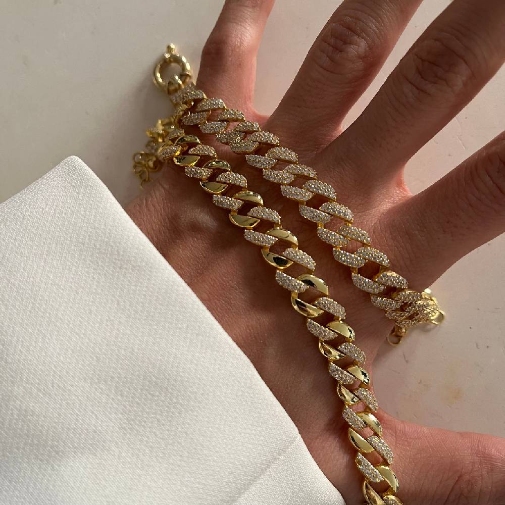 Kardelen Gourmet Zirkonia Armkette - 925 SILBER Saisonale Angebote