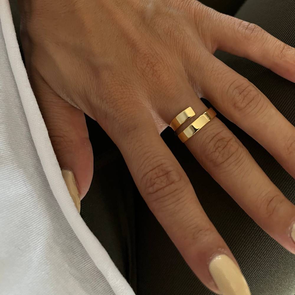 Kardelen 2er Namens Ring - 925 SILBER Jubiläumsangebot