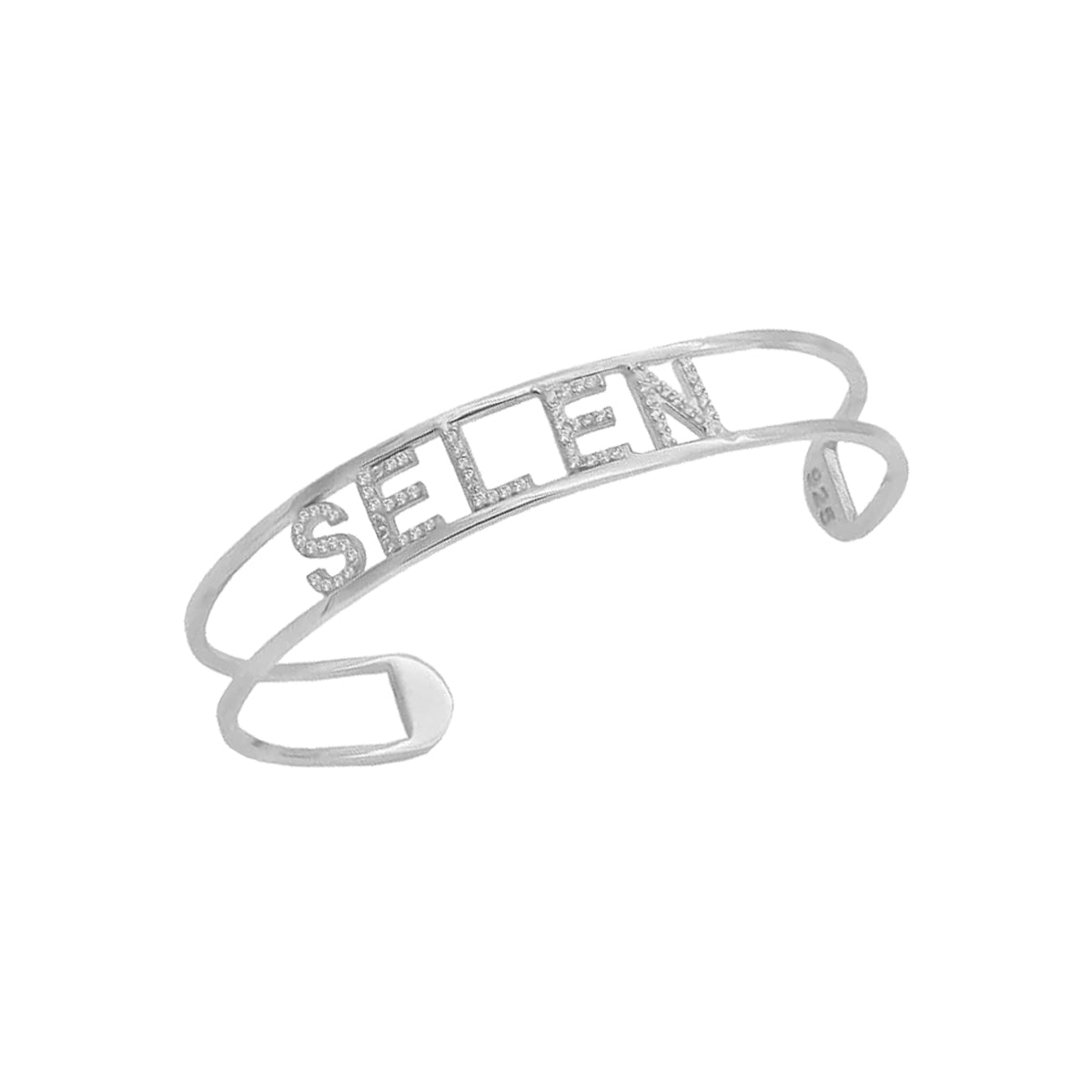 Kardelen Gliederung Design Bangle Zirkonia - 925 SILBER Sonderangebote