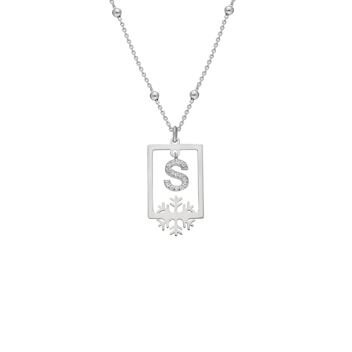 Kardelen Buchstabenkette mit Ball Chain - 925 SILBER Wochenangebot