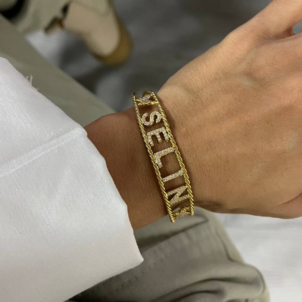 Kardelen Naome Armband mit Wunschname - 925 SILBER JETZT KAUFEN