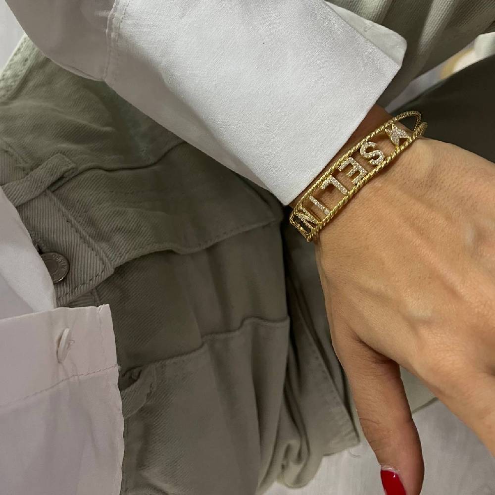 Kardelen Naome Armband mit Wunschname - 925 SILBER JETZT KAUFEN