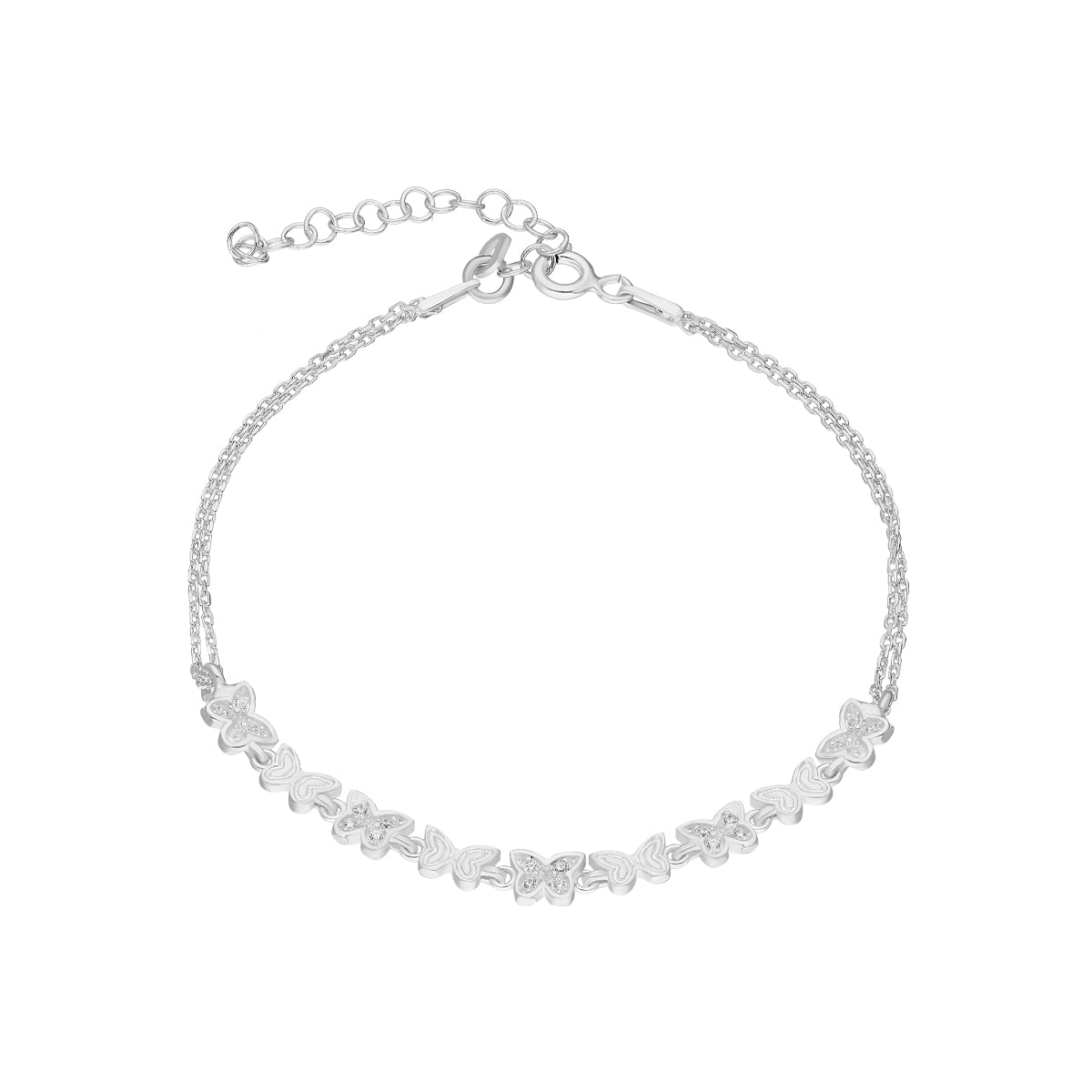 Kardelen Butterfly Armkette Mini - 925 SILBER Sonderangebot der Fabrik