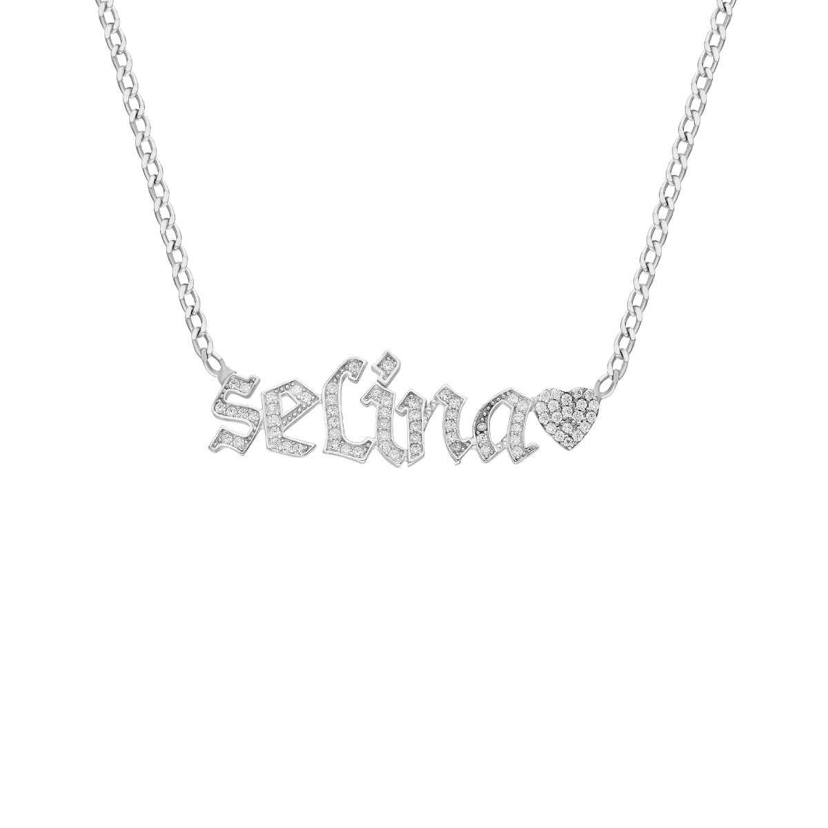 Kardelen Namenskette mit Herz - 925 SILBER Black Friday Preise