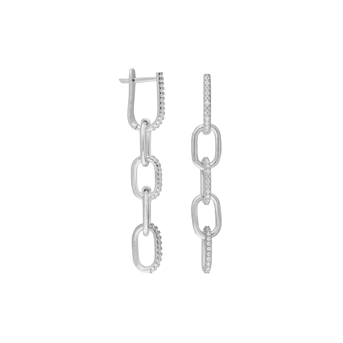 Kardelen Rounded Zirkonia Anker Ohrring - 925 SILBER Fabrikpreis