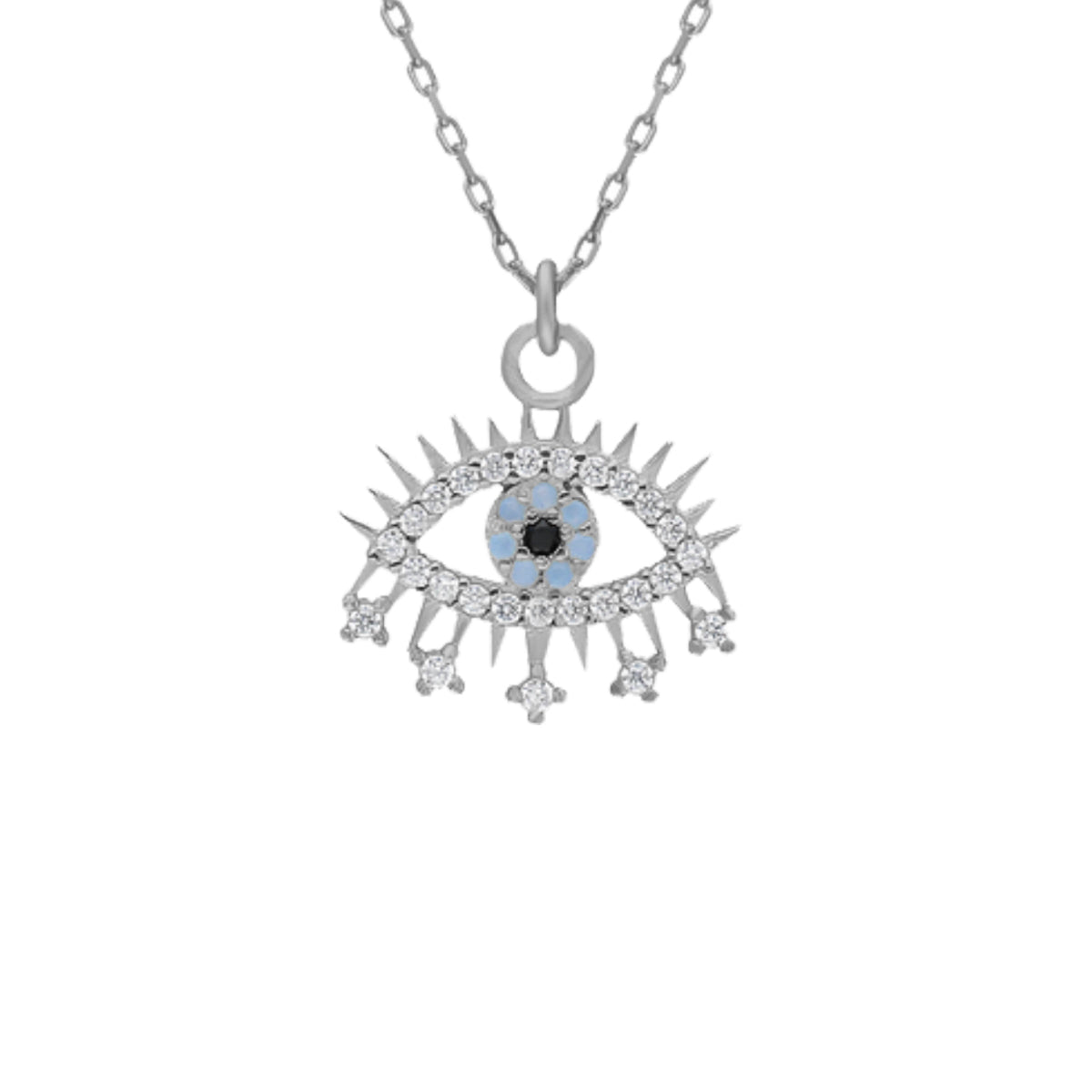 Kardelen Eye Effect Kette - 925 SILBER Flash Sale