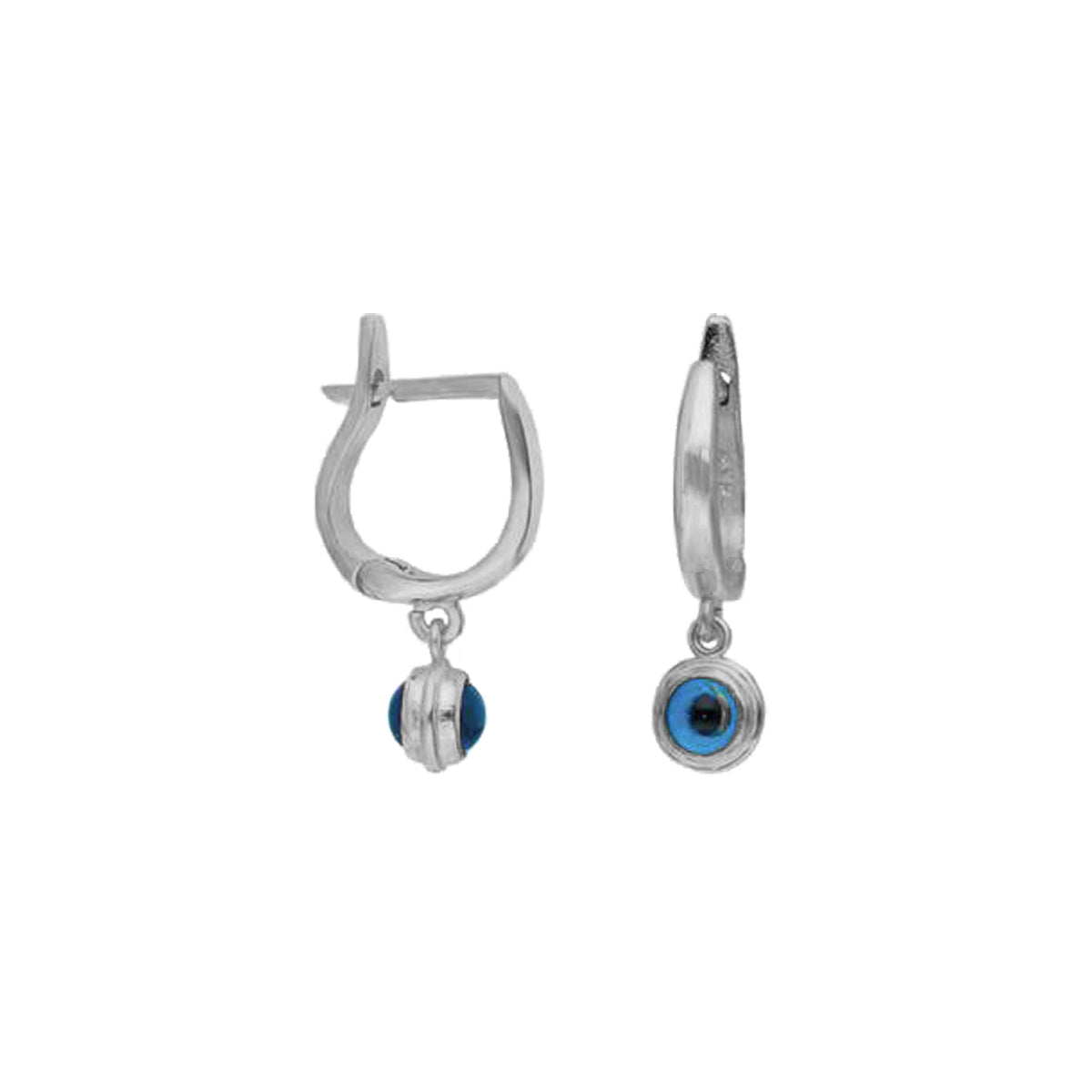 Kardelen Nazar Oval Ohrring - 925 SILBER Begrenztes Angebot