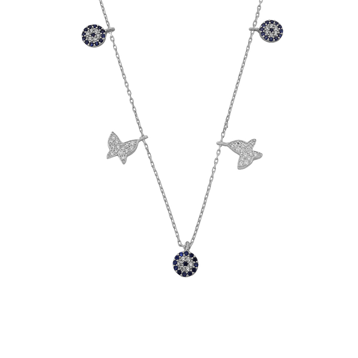 Kardelen Nazar X Butterfly Kette - 925 SILBER Online Shopping