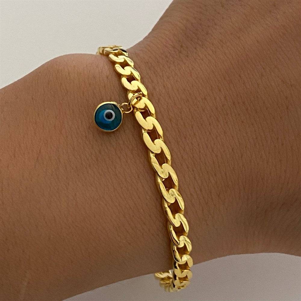 Kardelen Armreifen mit Nazar - 925 SILBER Cyber Monday