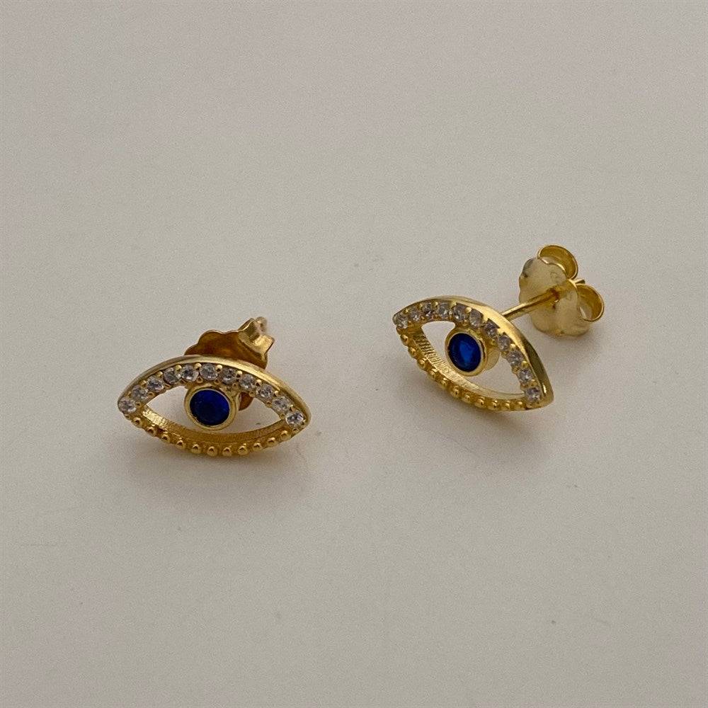 Kardelen Blue Eye stecker Ohrring - 925 SILBER Muttertagsangebot