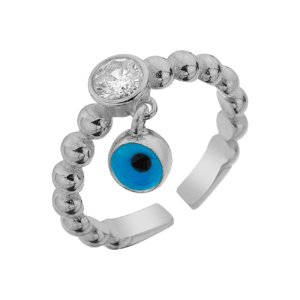 Kardelen Nazar Stone Ring - 925 SILBER Letzte 3 Tage