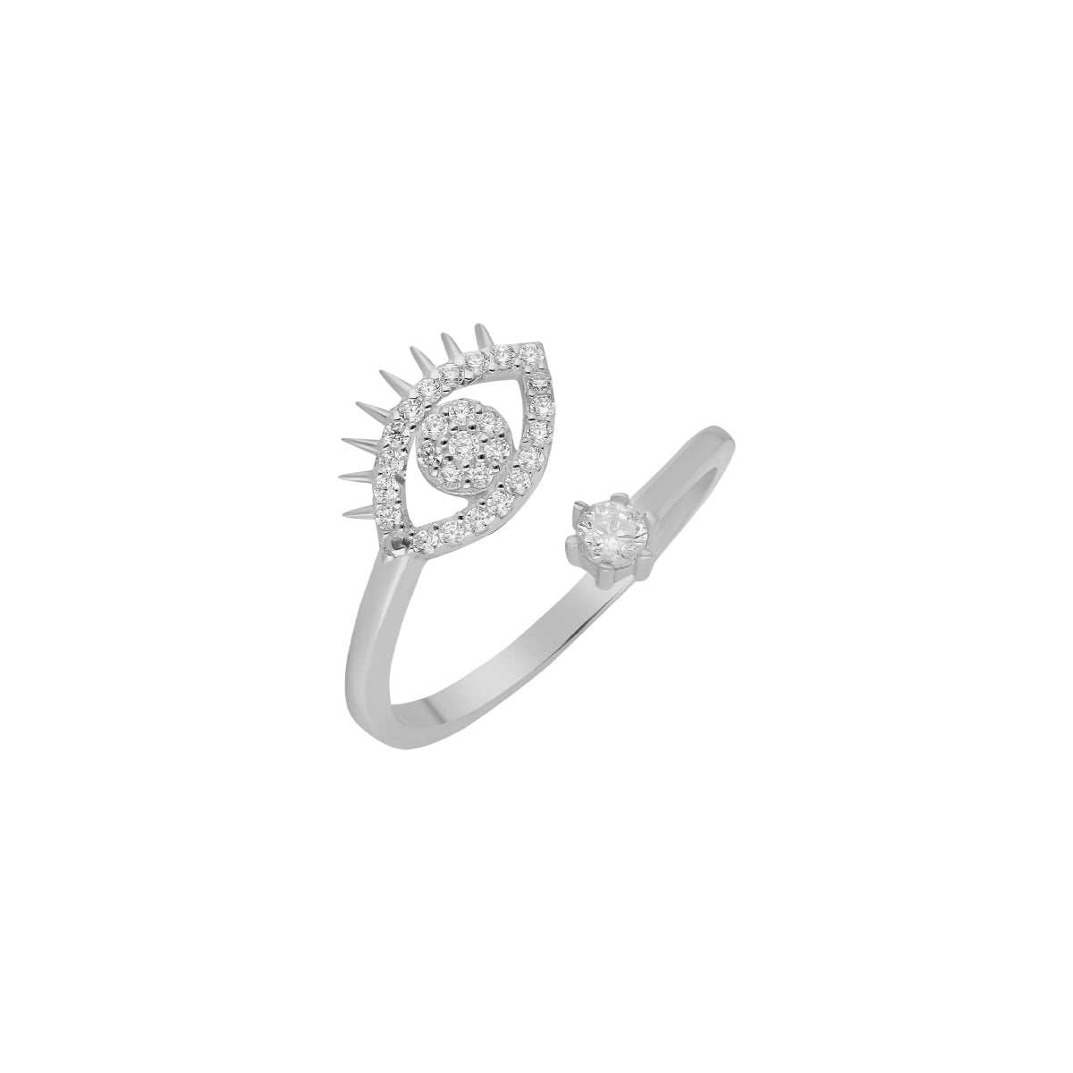 Kardelen Zirconia Eye Ring - 925 SILBER Bis zu 50% Rabatt
