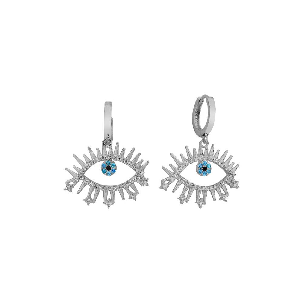 Kardelen Eye Effect Ohrring - 925 SILBER Sonderangebot der Fabrik