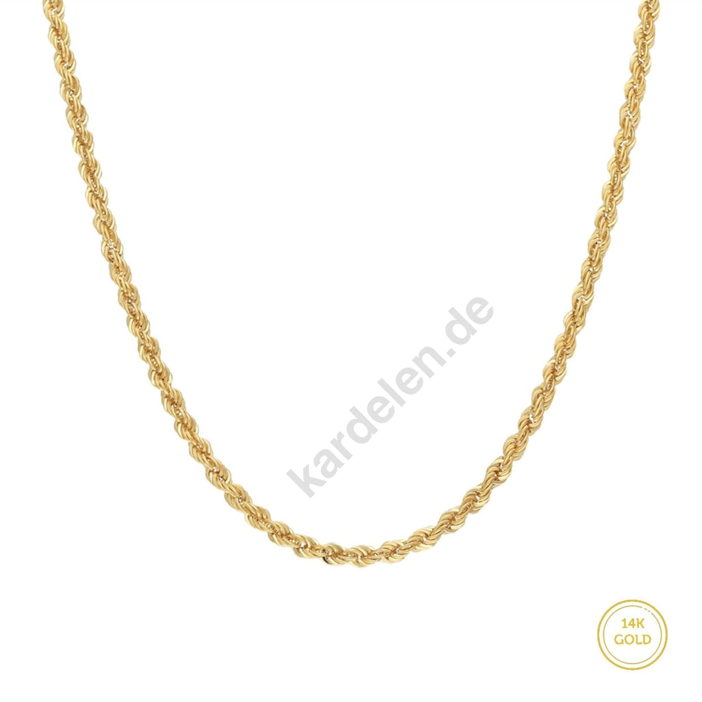 Kardelen 14k Gold Wirbel Halskette 2025