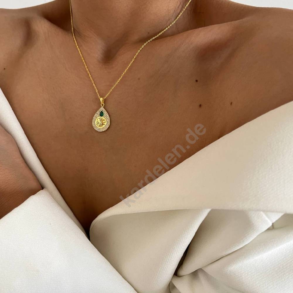 Kardelen 14K GOLD Auftakelung Halskette Online