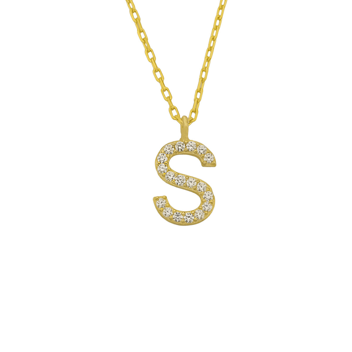 Kardelen Mini One Letter Kette - 925 SILBER Kostenloser Versand