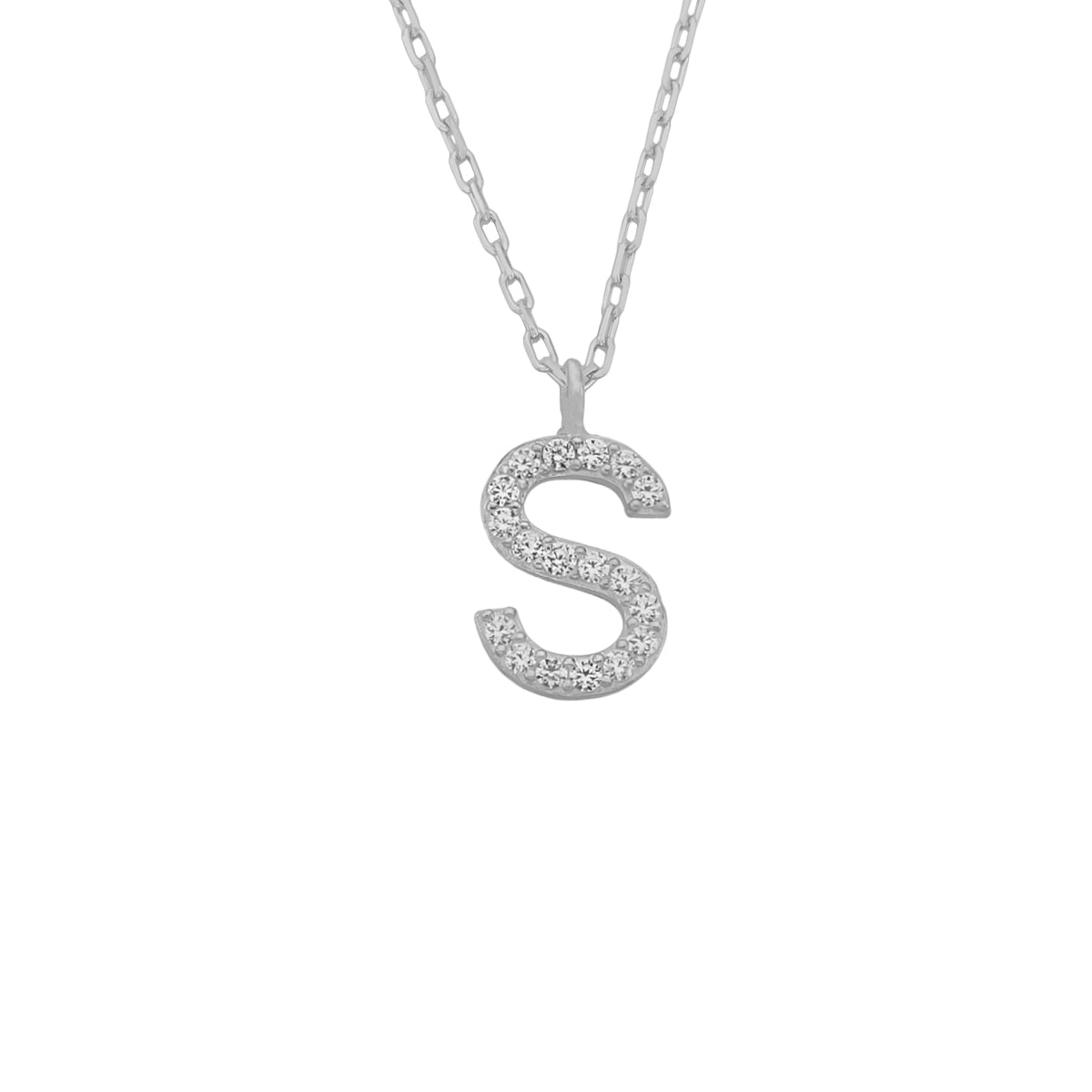 Kardelen Mini One Letter Kette - 925 SILBER Kostenloser Versand
